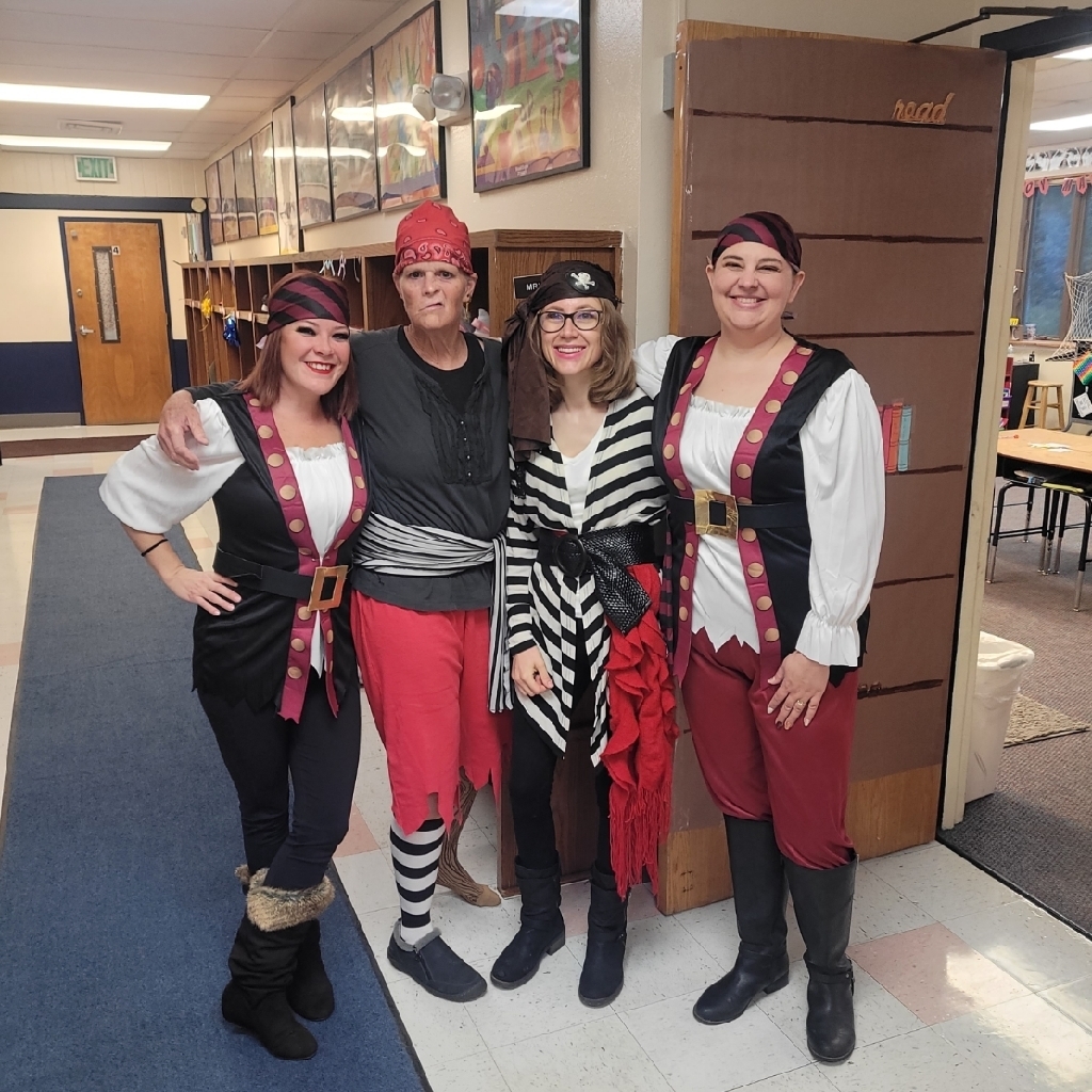 dressed as pirates